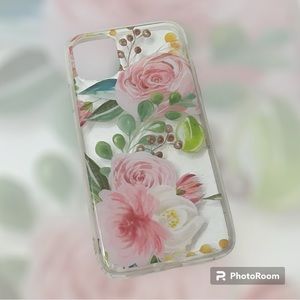 iphone 11 clear colorful flower case